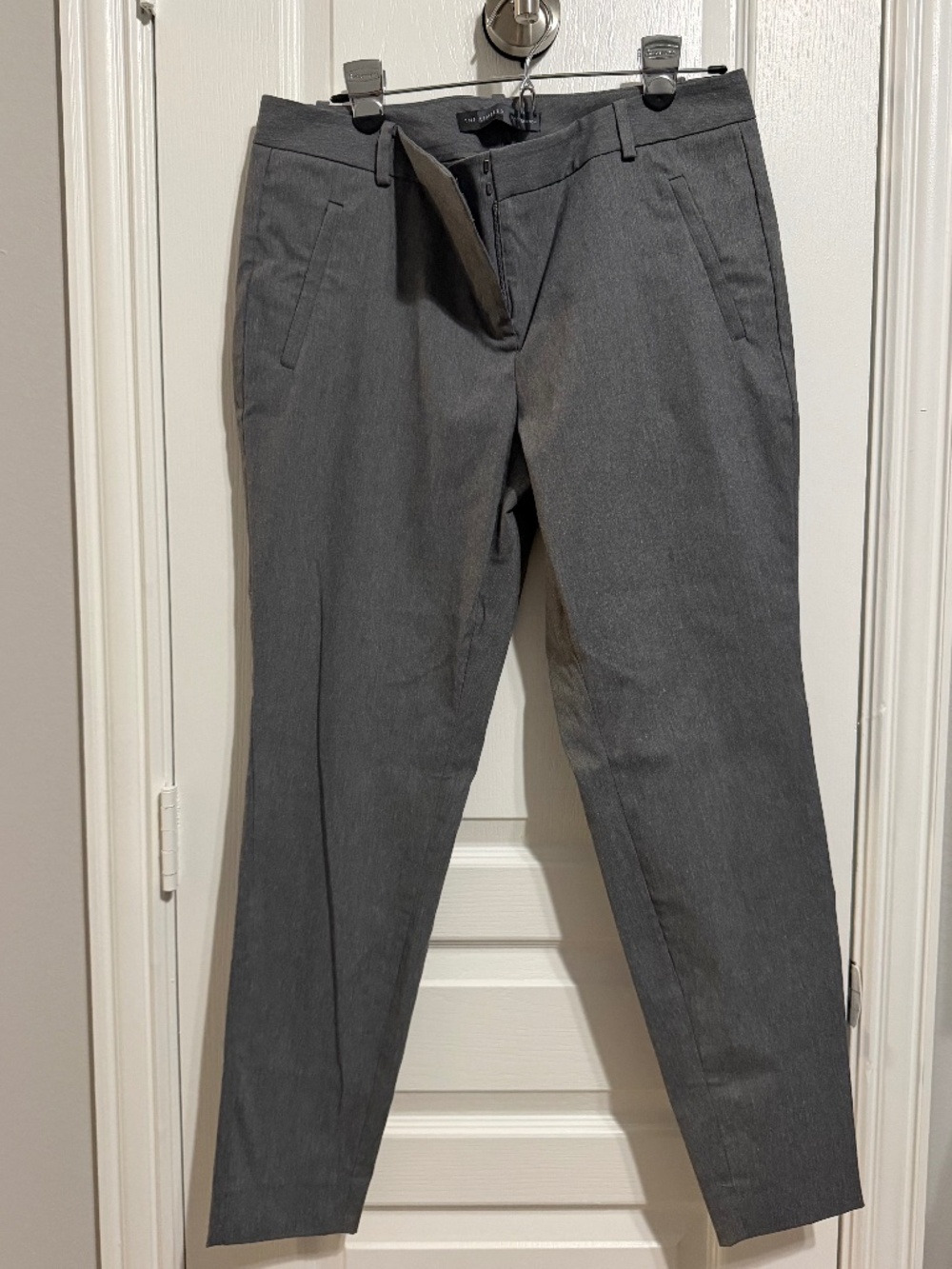 The Limited Exact Stretch Slim Trousers Gray Career Pants 10R